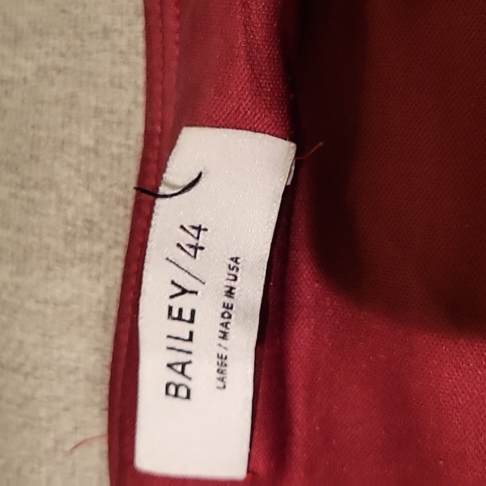 Anthropologie NWOT burgundy flared skirt size large - Picture 2 of 5